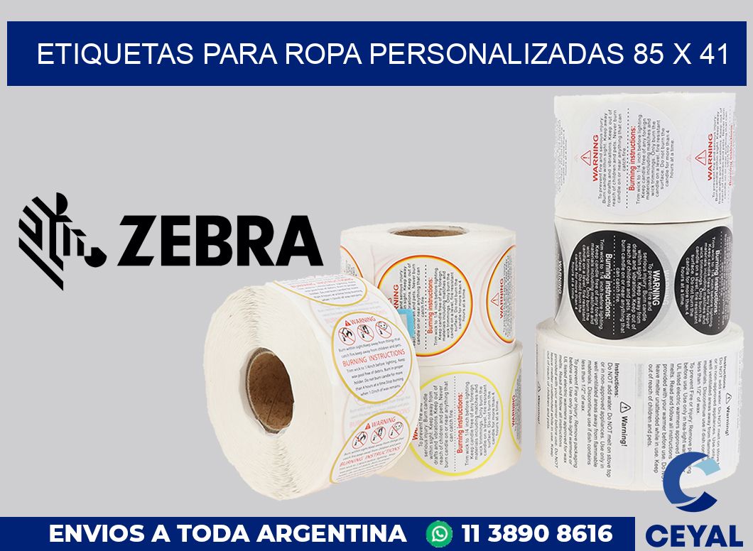 etiquetas para ropa personalizadas 85 x 41