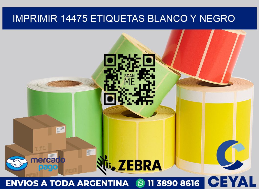 imprimir 14475 etiquetas blanco y negro