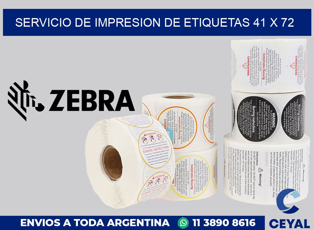 servicio de impresion de etiquetas 41 x 72