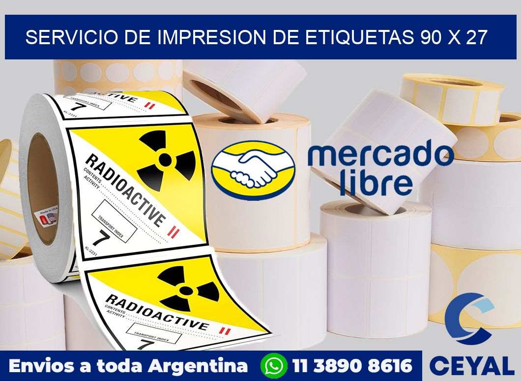 servicio de impresion de etiquetas 90 x 27