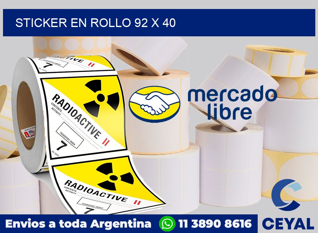 sticker en rollo 92 x 40