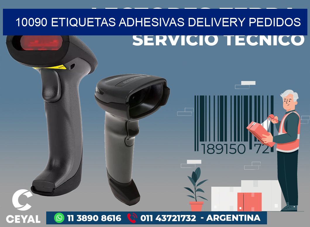 10090 ETIQUETAS ADHESIVAS DELIVERY PEDIDOS