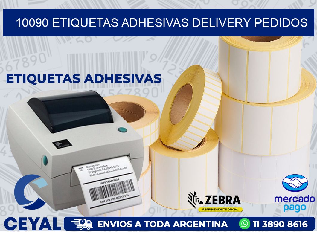 10090 ETIQUETAS ADHESIVAS DELIVERY PEDIDOS