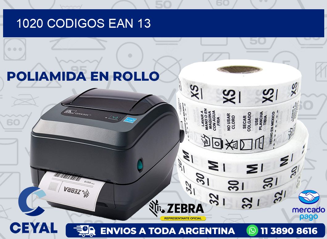 1020 CODIGOS EAN 13