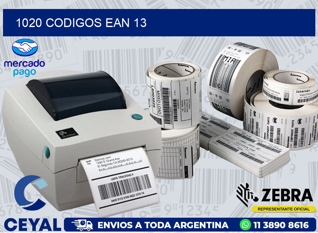 1020 CODIGOS EAN 13