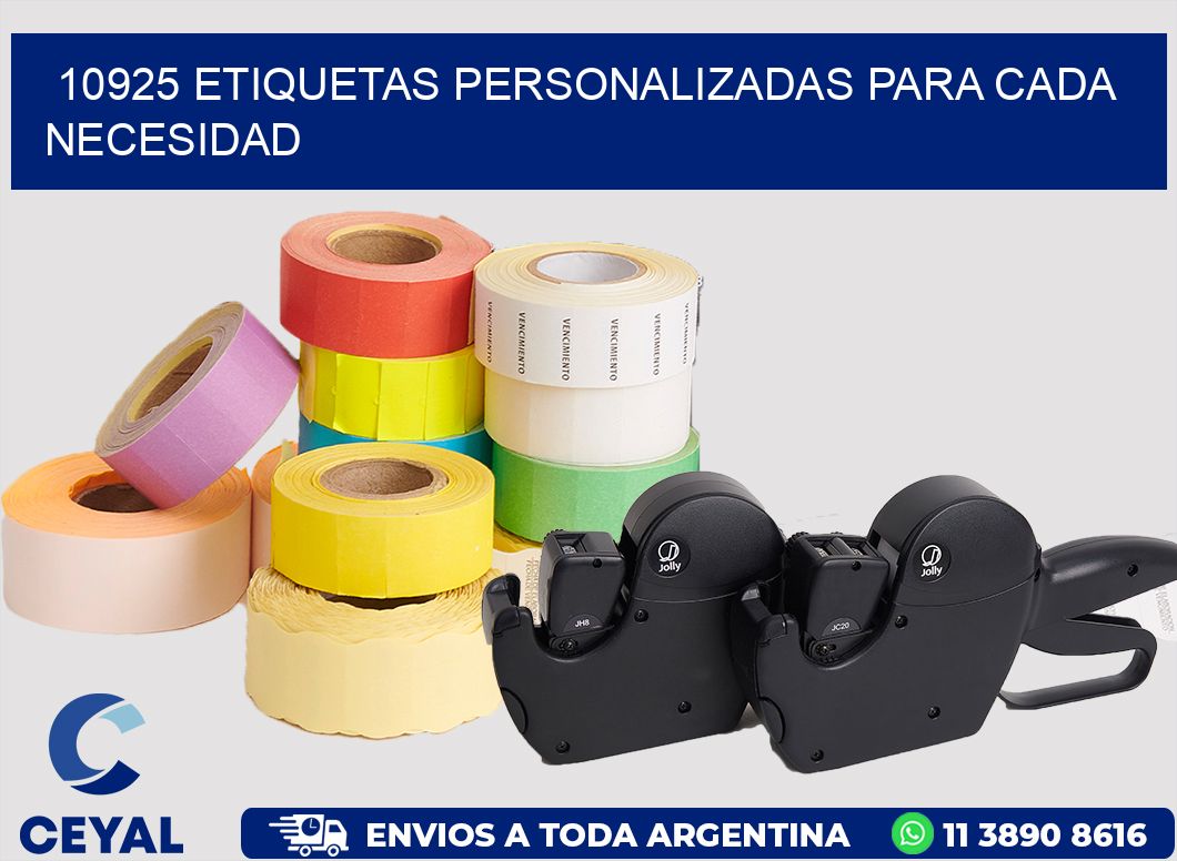 10925 ETIQUETAS PERSONALIZADAS PARA CADA NECESIDAD
