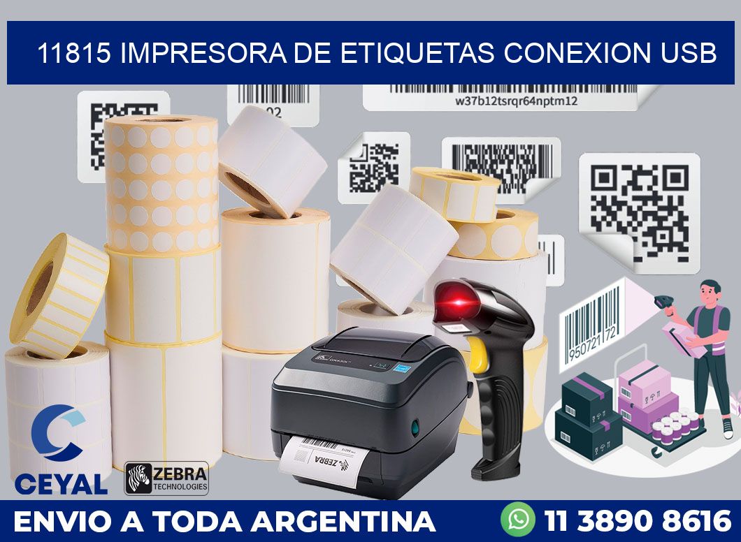 11815 IMPRESORA DE ETIQUETAS CONEXION USB