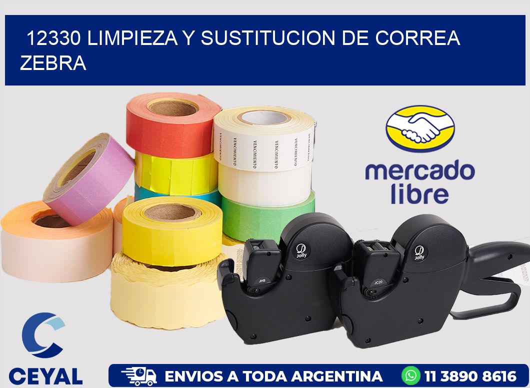12330 LIMPIEZA Y SUSTITUCION DE CORREA ZEBRA