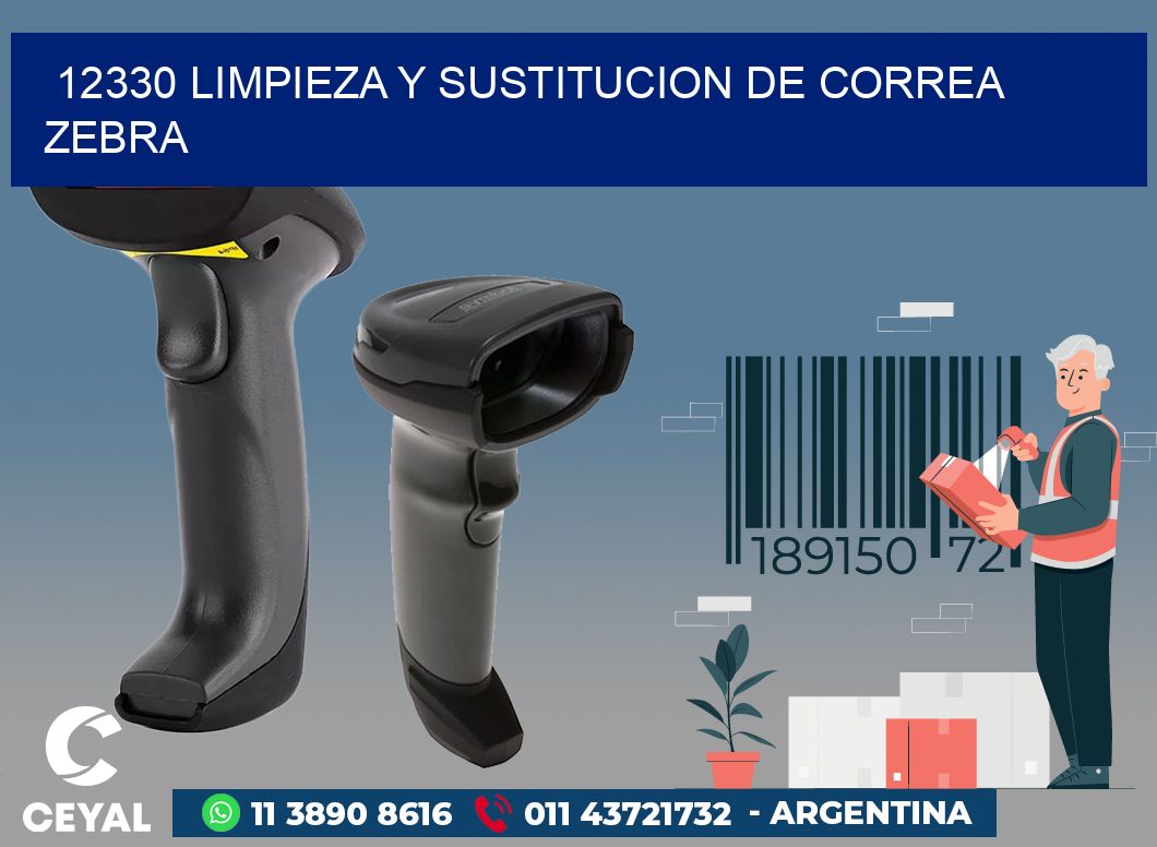 12330 LIMPIEZA Y SUSTITUCION DE CORREA ZEBRA