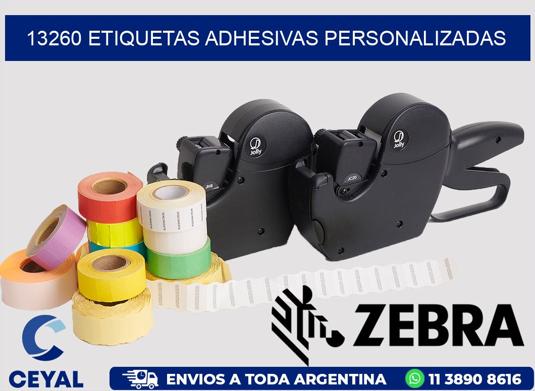 13260 ETIQUETAS ADHESIVAS PERSONALIZADAS