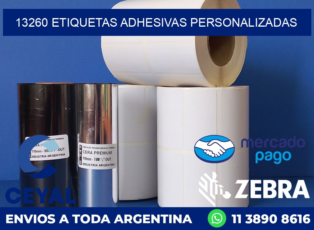 13260 ETIQUETAS ADHESIVAS PERSONALIZADAS