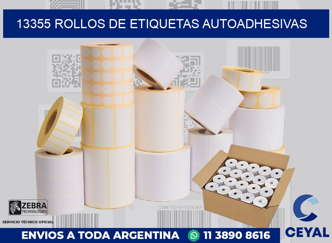 13355 ROLLOS DE ETIQUETAS AUTOADHESIVAS