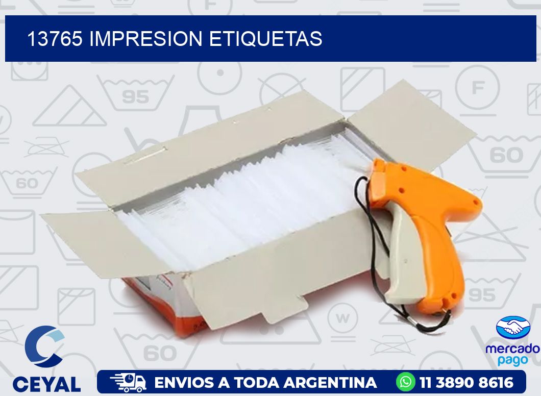 13765 IMPRESION ETIQUETAS