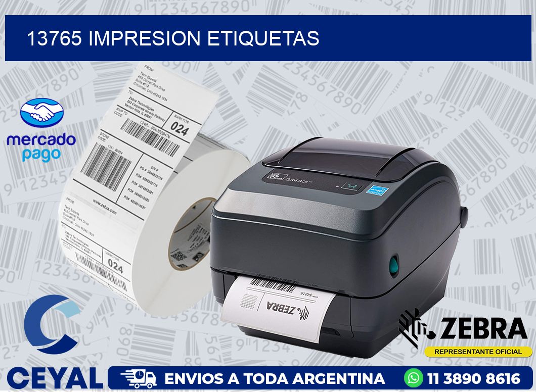 13765 IMPRESION ETIQUETAS