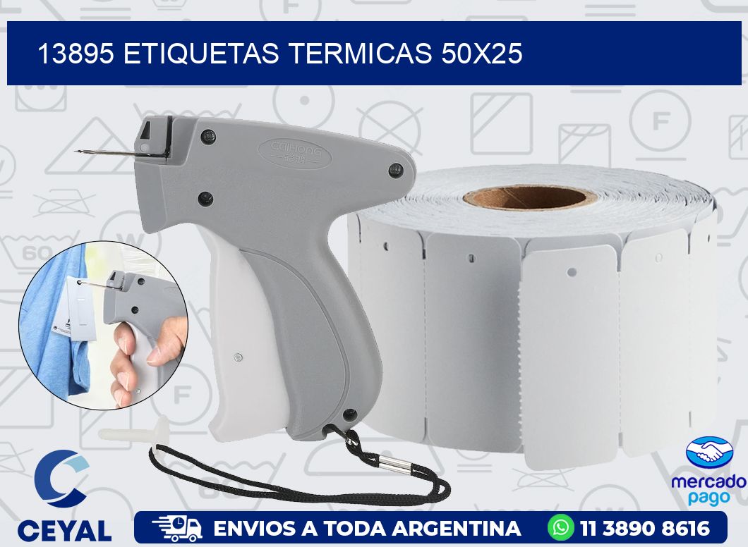 13895 ETIQUETAS TERMICAS 50X25