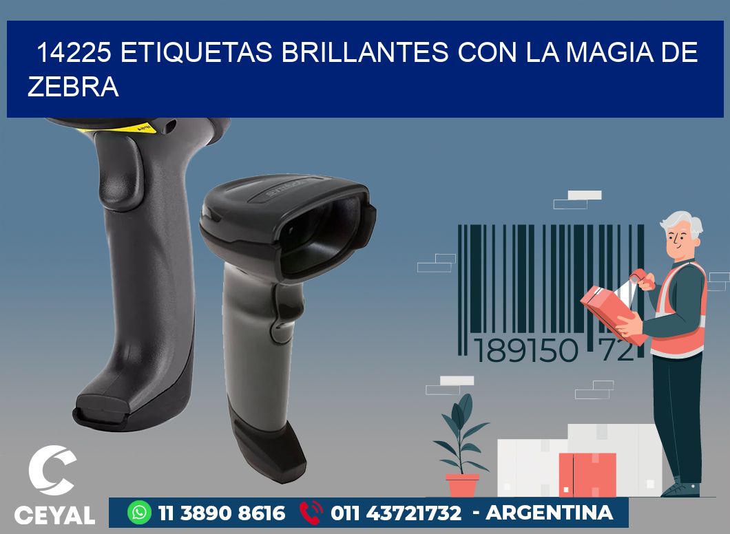 14225 ETIQUETAS BRILLANTES CON LA MAGIA DE ZEBRA