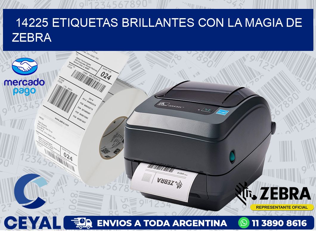 14225 ETIQUETAS BRILLANTES CON LA MAGIA DE ZEBRA