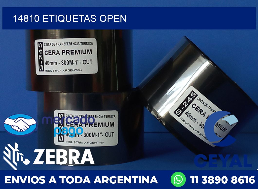 14810 ETIQUETAS OPEN