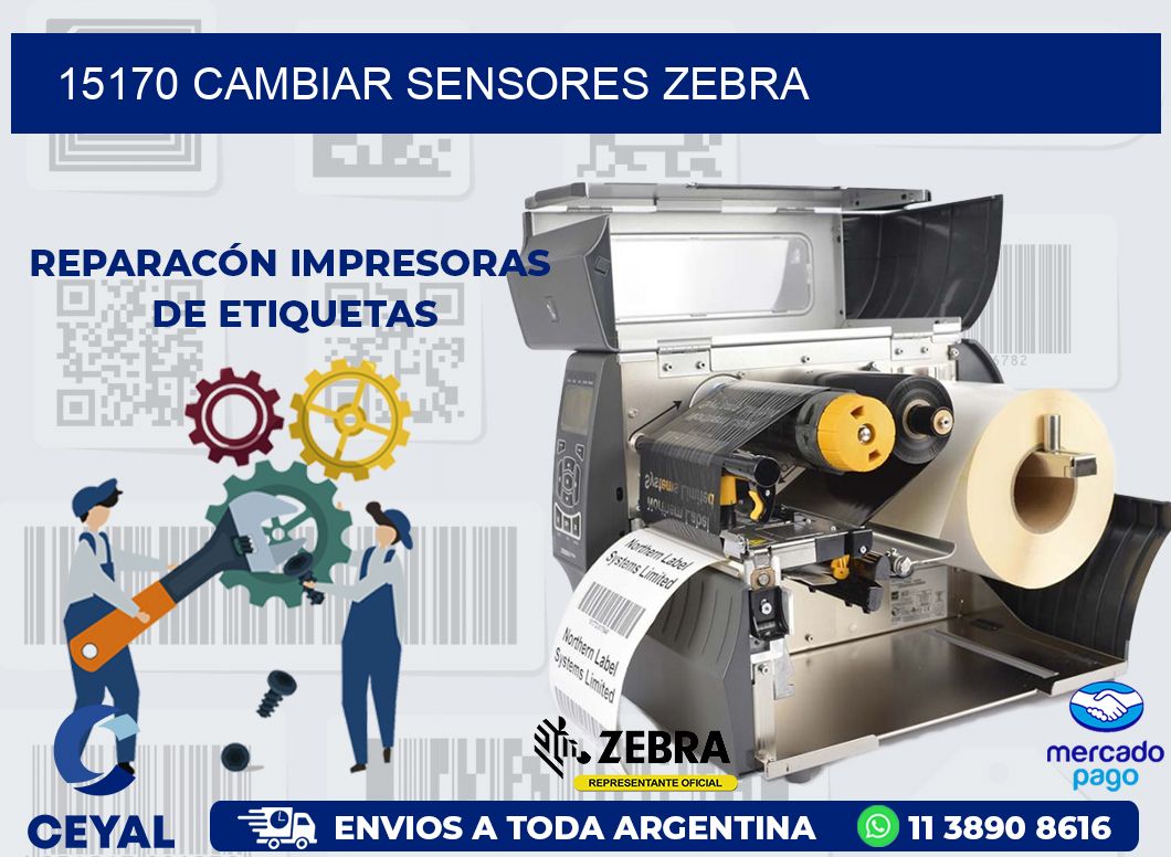 15170 CAMBIAR SENSORES ZEBRA