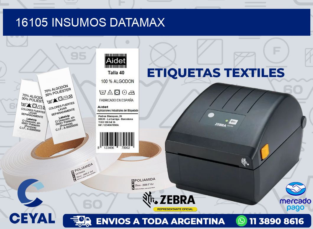 16105 INSUMOS DATAMAX