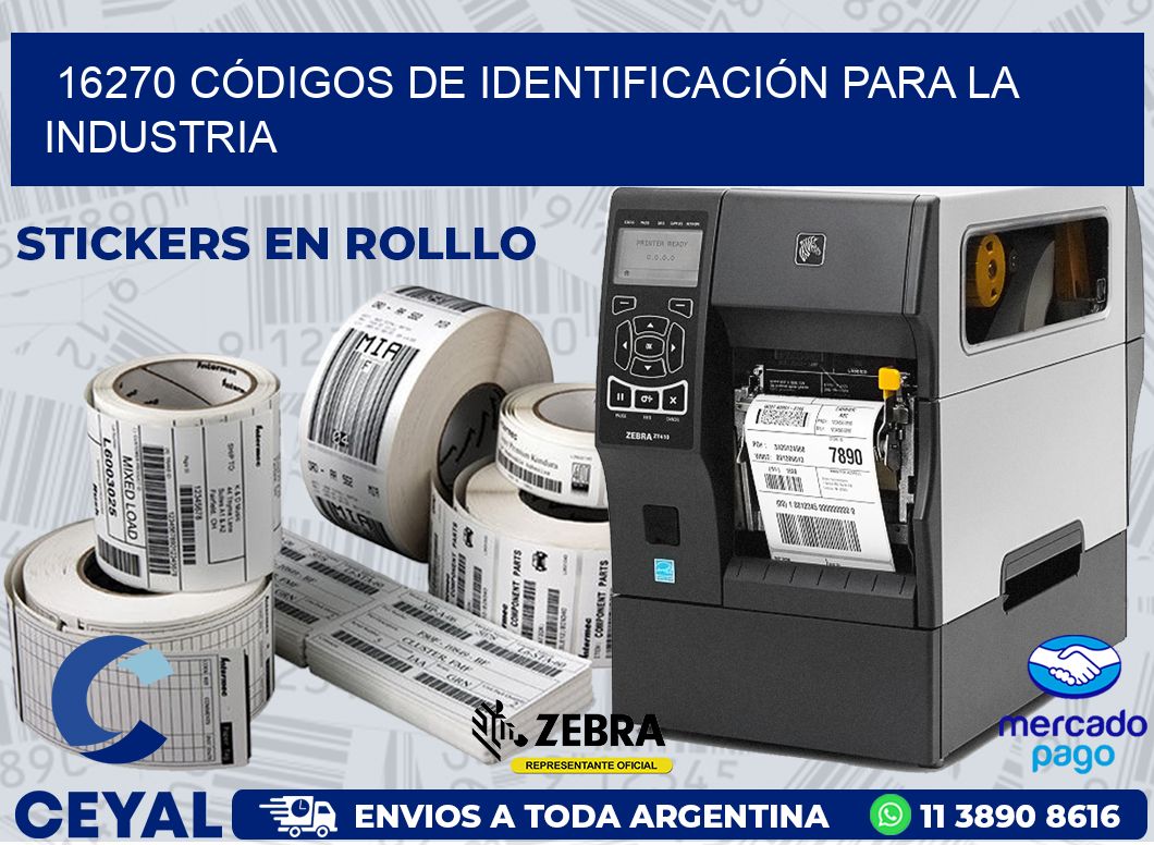 16270 CÓDIGOS DE IDENTIFICACIÓN PARA LA INDUSTRIA