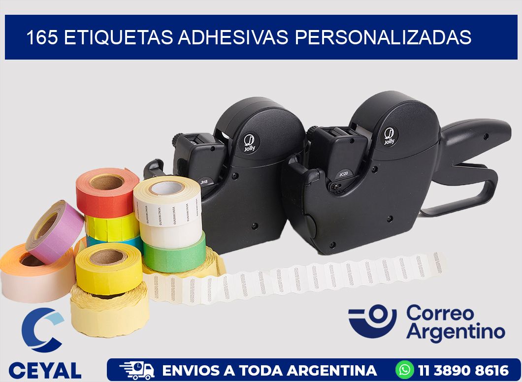 165 ETIQUETAS ADHESIVAS PERSONALIZADAS