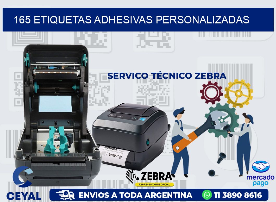 165 ETIQUETAS ADHESIVAS PERSONALIZADAS