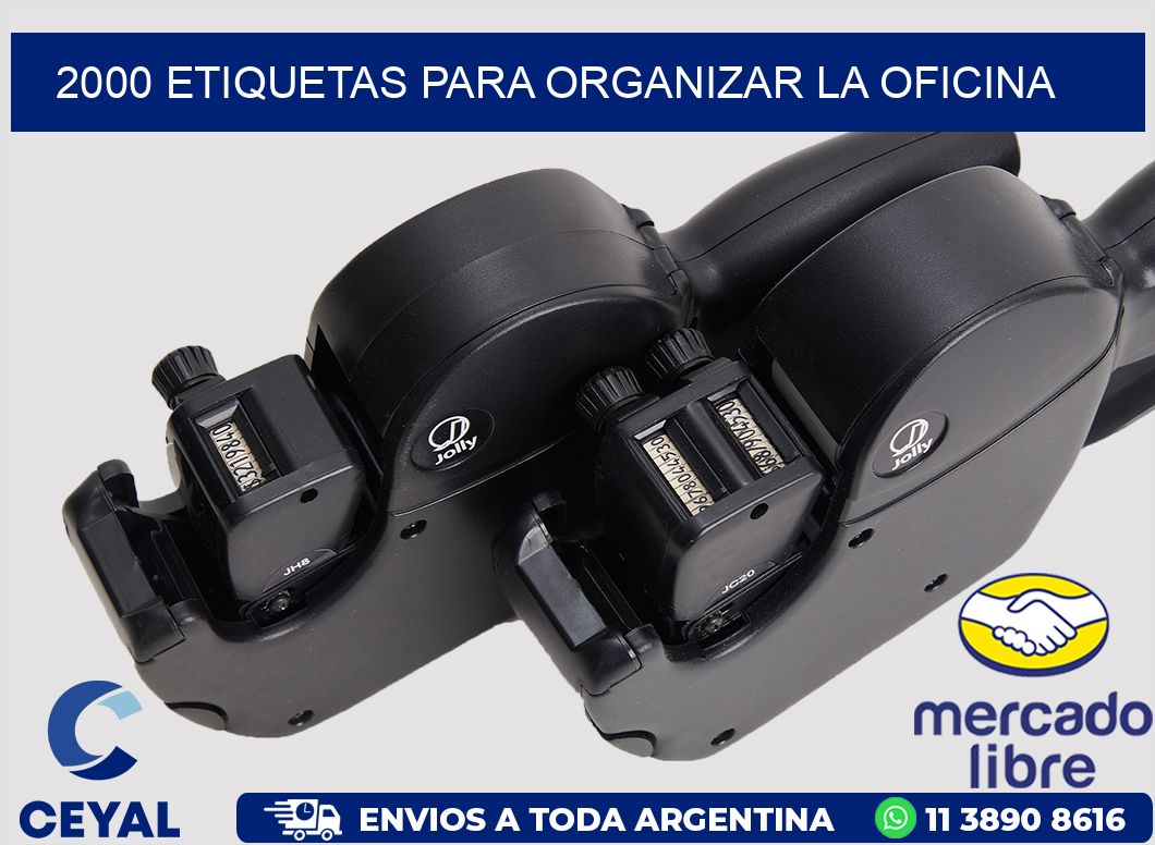 2000 ETIQUETAS PARA ORGANIZAR LA OFICINA