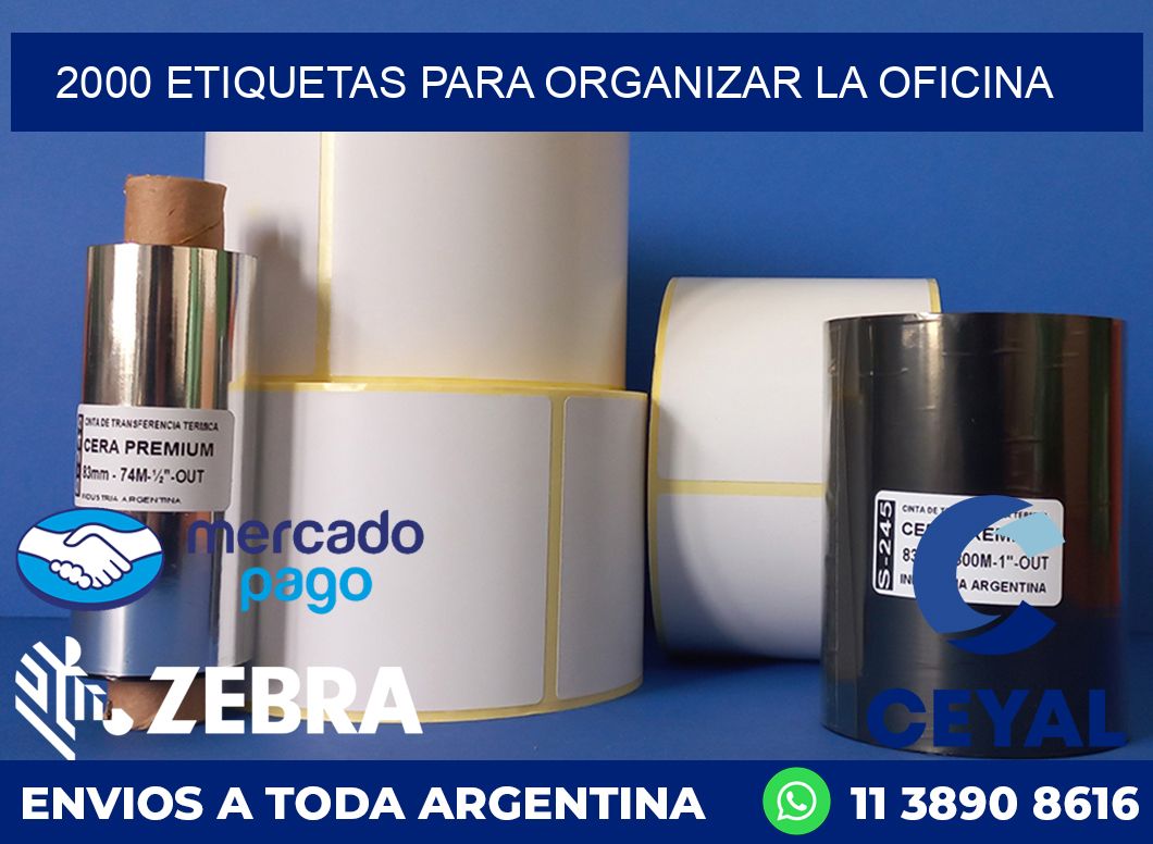 2000 ETIQUETAS PARA ORGANIZAR LA OFICINA
