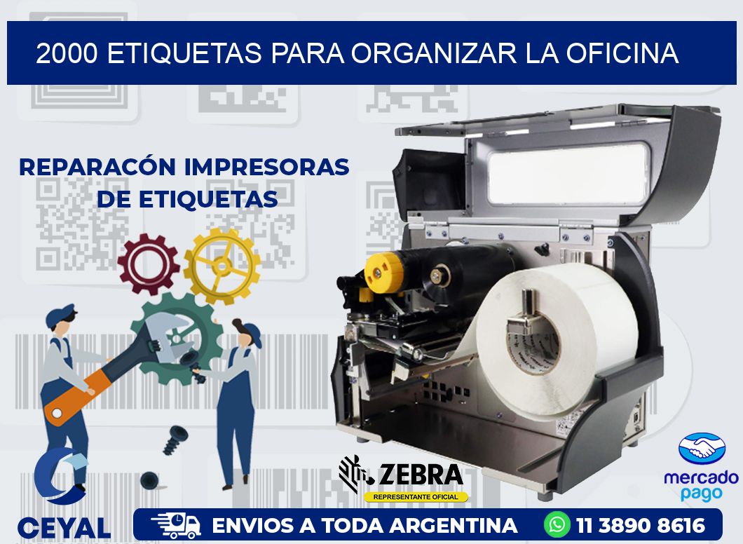 2000 ETIQUETAS PARA ORGANIZAR LA OFICINA