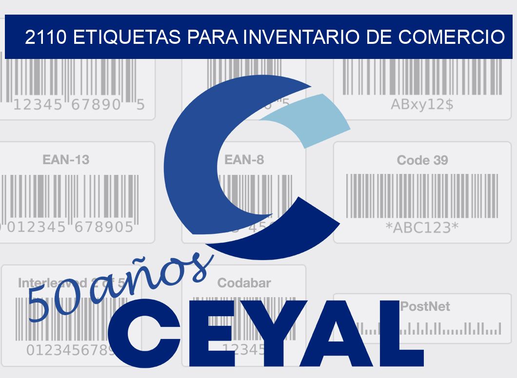 2110 ETIQUETAS PARA INVENTARIO DE COMERCIO