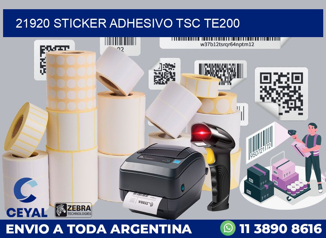 21920 STICKER ADHESIVO TSC TE200