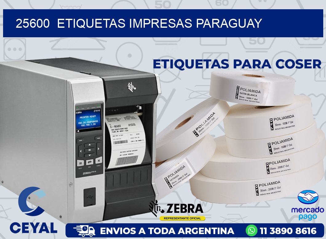 25600  ETIQUETAS IMPRESAS PARAGUAY