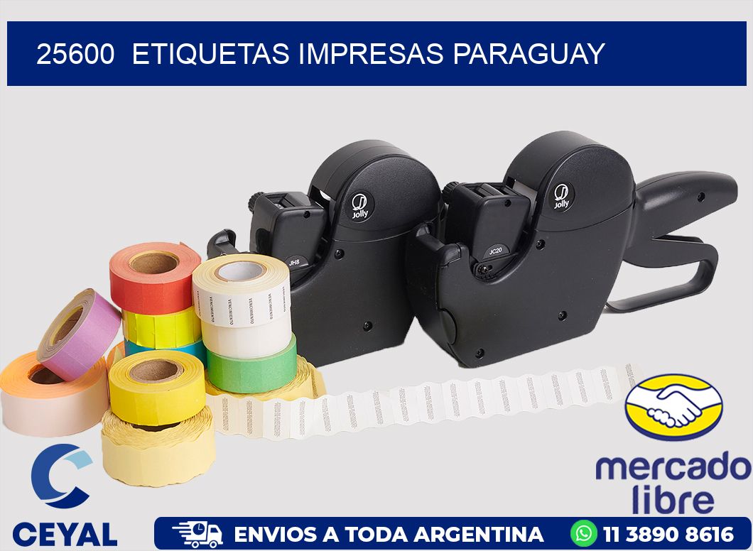 25600  ETIQUETAS IMPRESAS PARAGUAY