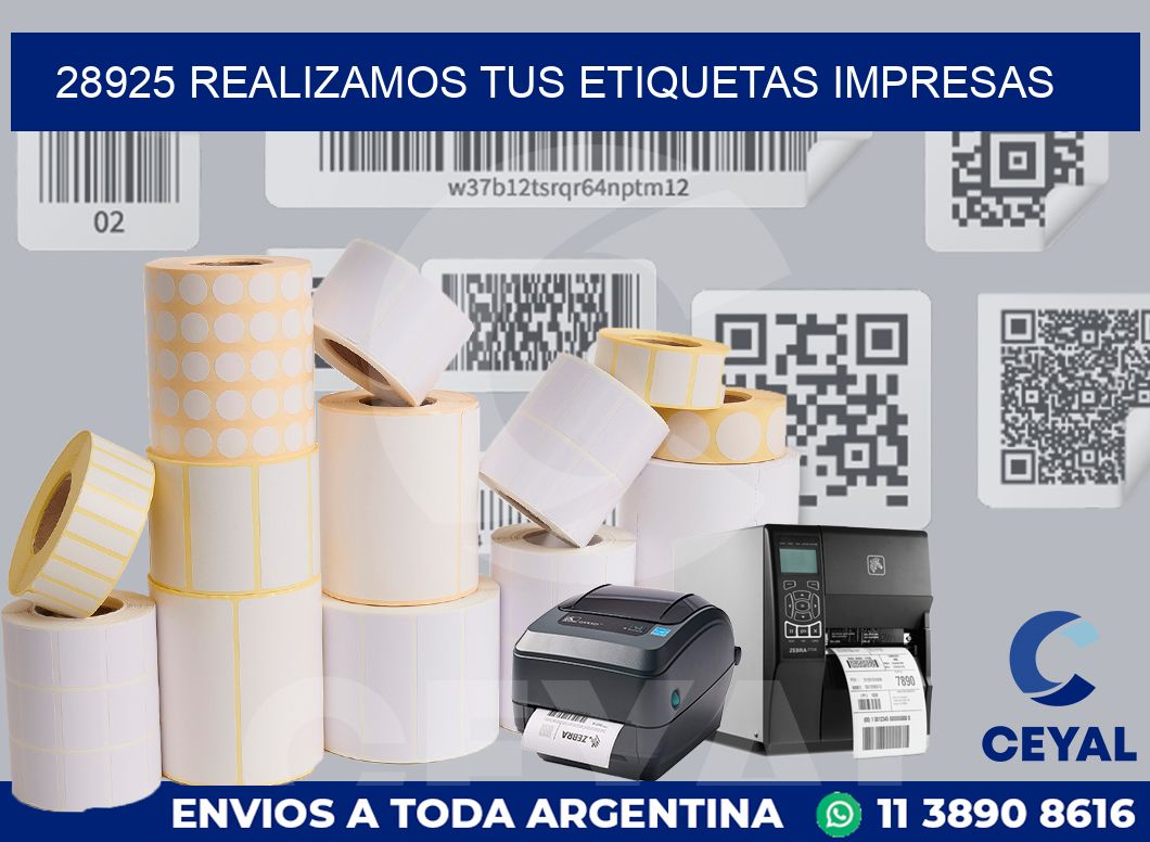 28925 REALIZAMOS TUS ETIQUETAS IMPRESAS