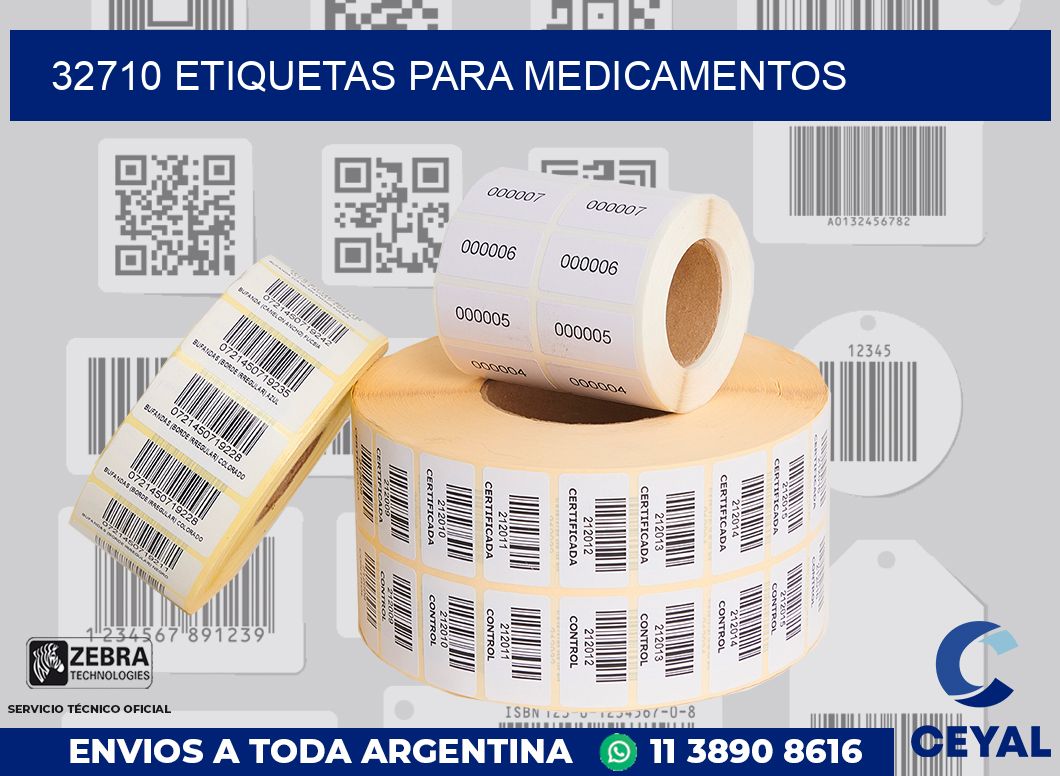 32710 ETIQUETAS PARA MEDICAMENTOS