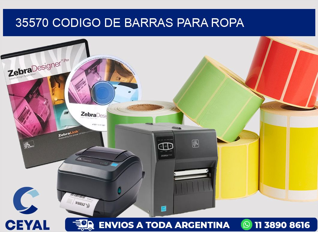 35570 CODIGO DE BARRAS PARA ROPA