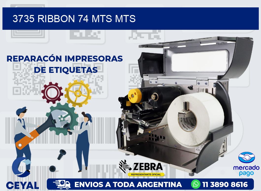 3735 RIBBON 74 MTS MTS