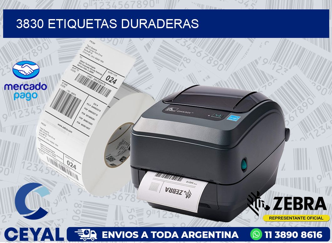 3830 ETIQUETAS DURADERAS