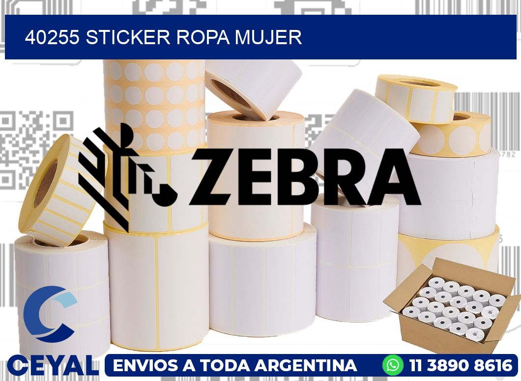 40255 STICKER ROPA MUJER