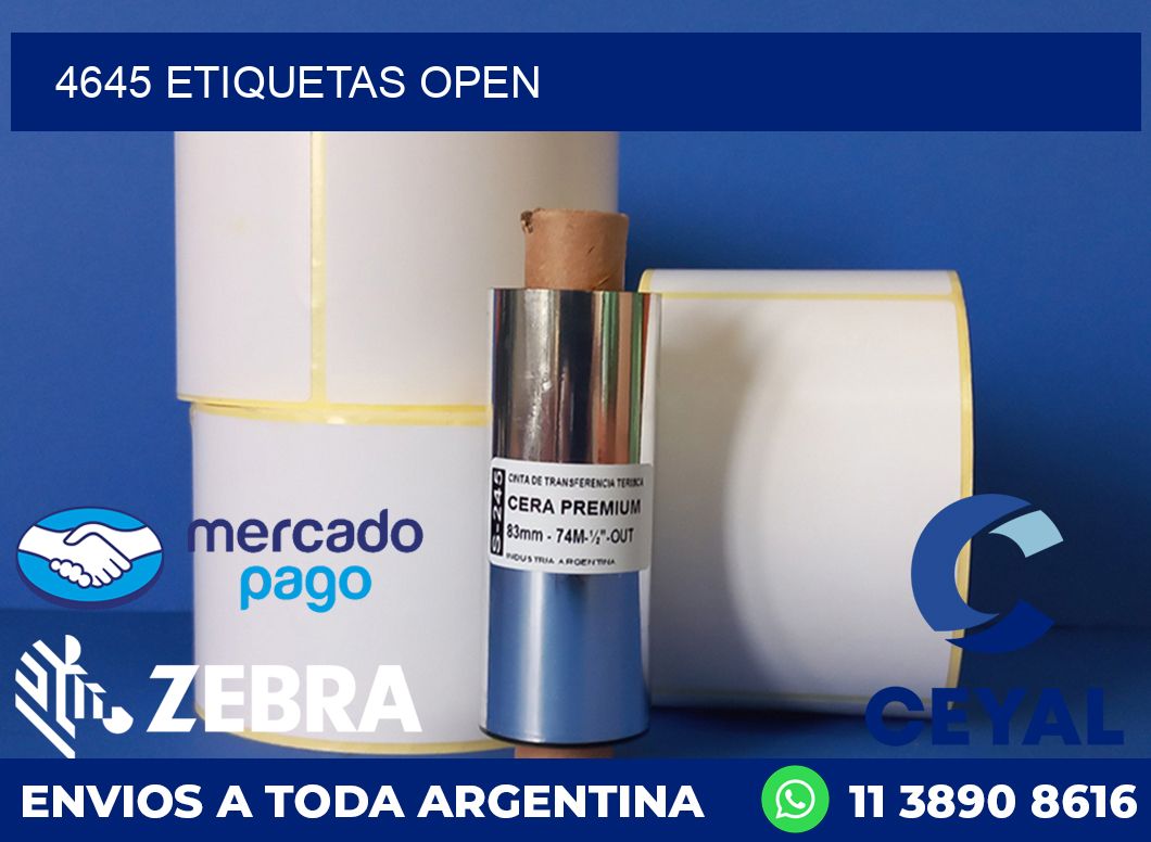 4645 ETIQUETAS OPEN