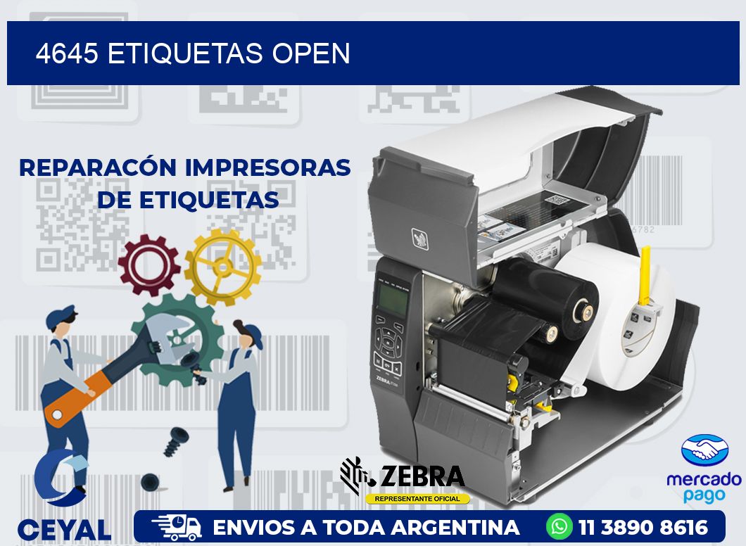 4645 ETIQUETAS OPEN