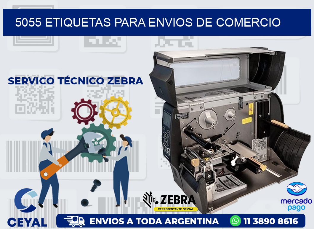5055 ETIQUETAS PARA ENVIOS DE COMERCIO