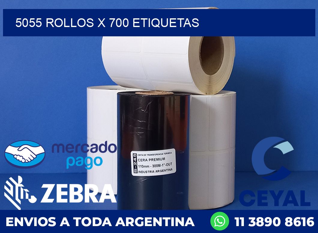 5055 ROLLOS X 700 ETIQUETAS