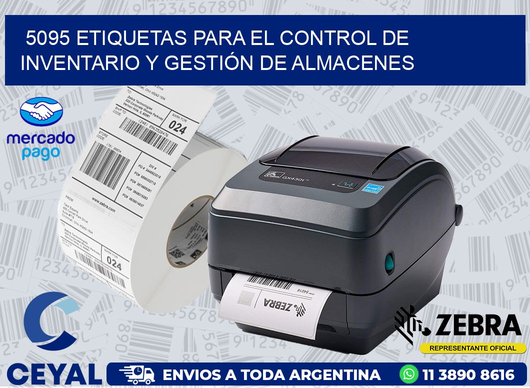 5095 ETIQUETAS PARA EL CONTROL DE INVENTARIO Y GESTIÓN DE ALMACENES