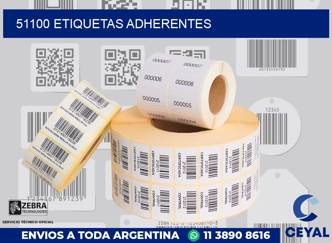 51100 ETIQUETAS ADHERENTES