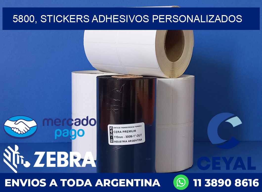 5800, stickers adhesivos personalizados