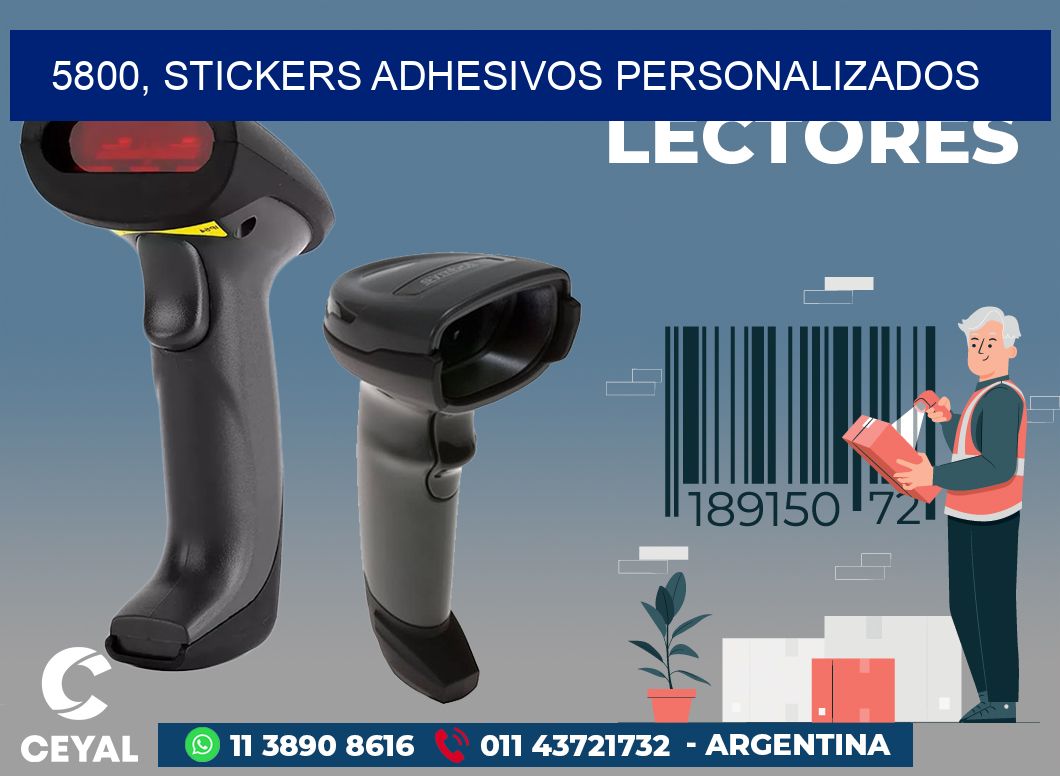 5800, stickers adhesivos personalizados