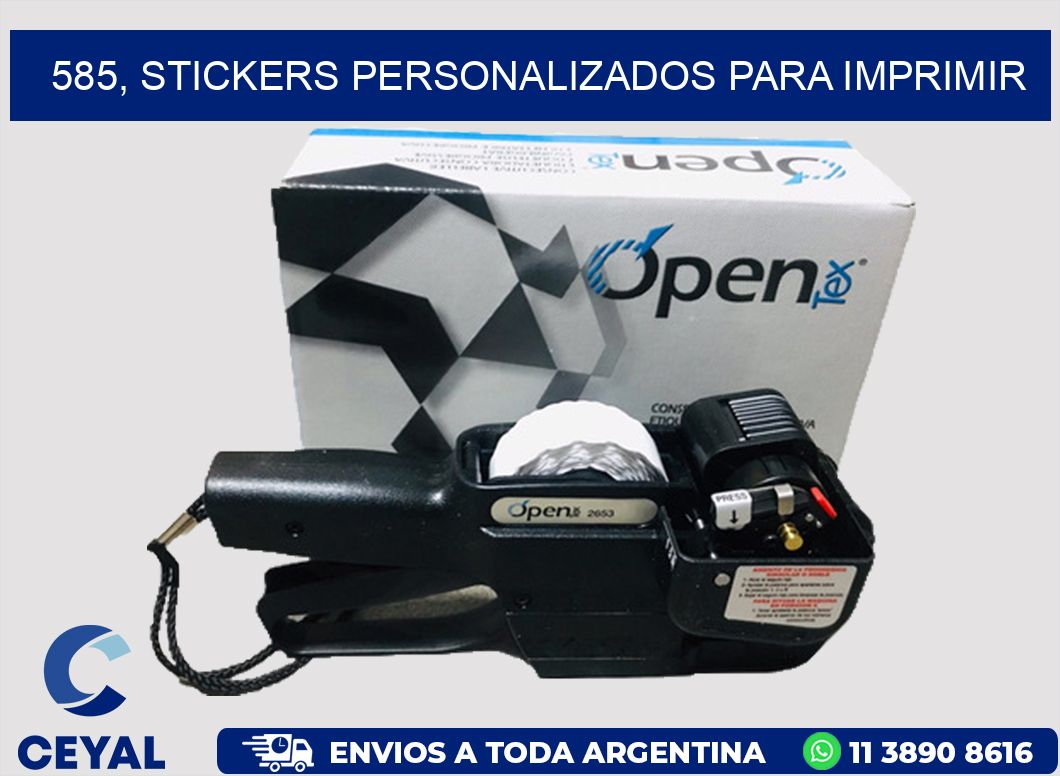 585, stickers personalizados para imprimir