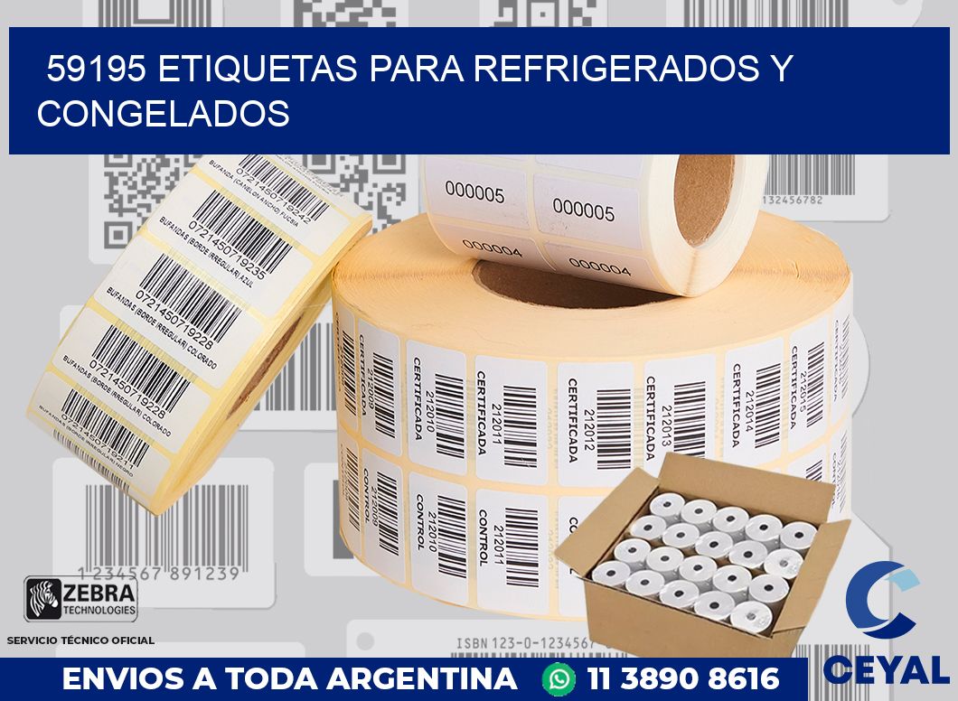 59195 ETIQUETAS PARA REFRIGERADOS Y CONGELADOS